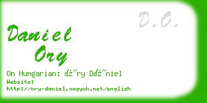 daniel ory business card